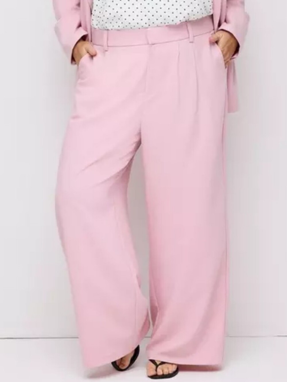 TORRID Tailored Twill Wide-Leg High-Rise Trousers 16 NWT